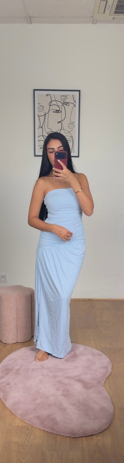 Robe bustier « Linda » bleu