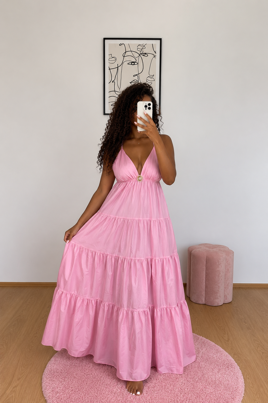 Robe soleil rose
